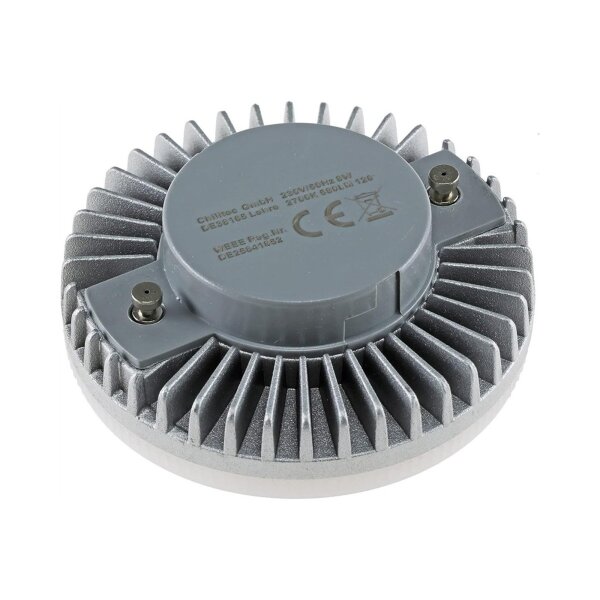 LED Leuchtmittel GX53 "XH 60" warmweiß 8W, 580lm, Ø75x25mm, 120°, 3000k