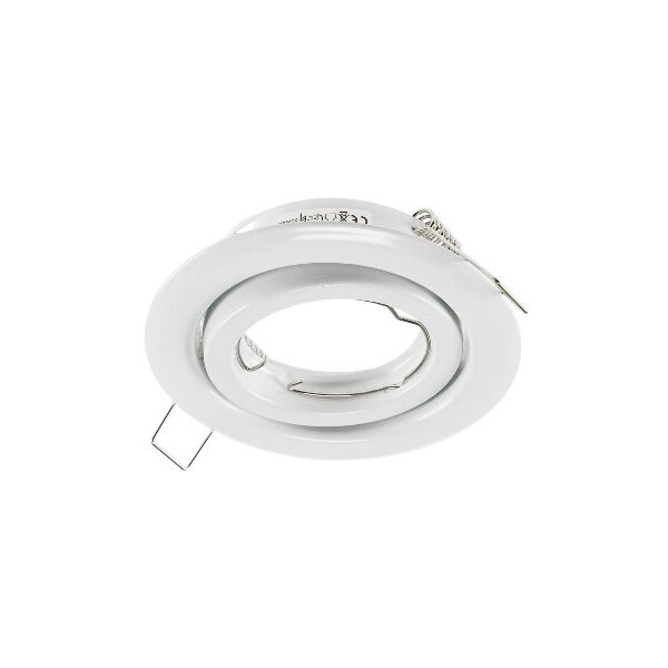 SR90 Decken-Einbaustrahler Weiß-Glänzend | Schwenkbar 15° MR16/GU10