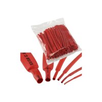 100-teiliges Schrumpfschlauch-Set in Rot (Nachfüllpack)