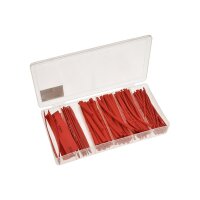 100-teiliges Schrumpfschlauch-Set in Rot