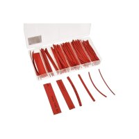 100-teiliges Schrumpfschlauch-Set in Rot