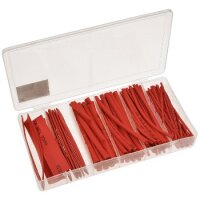 100-teiliges Schrumpfschlauch-Set in Rot