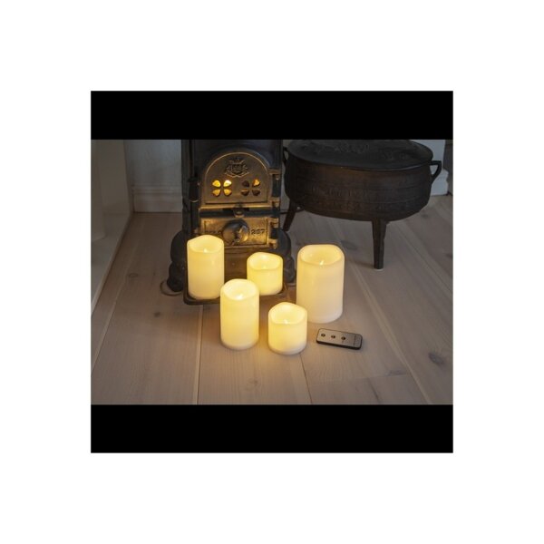 LED Stumpenkerze Paul Set of 5