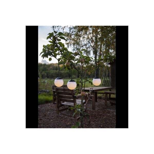 Solardekoration "Globus" 3er-Pack