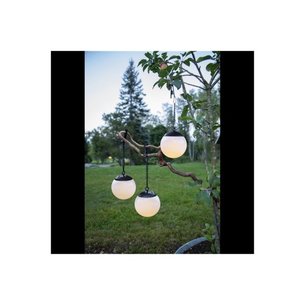 Solardekoration "Globus" 3er-Pack