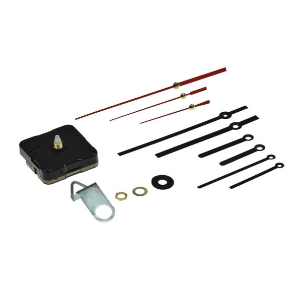 Quarz-Uhrwerk mit 3 Zeigersätzen aus Metall