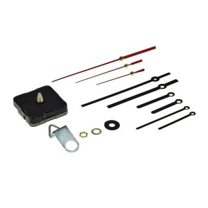 Quarz-Uhrwerk mit 3 Zeigersätzen aus Metall