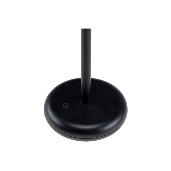 LED Akku-Tischleuchte "Foco Luz" – Schwarz, 2W, 94lm, Dimmbar, IP44