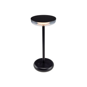 LED Akku-Tischleuchte "Foco Luz" – Schwarz, 2W, 94lm, Dimmbar, IP44