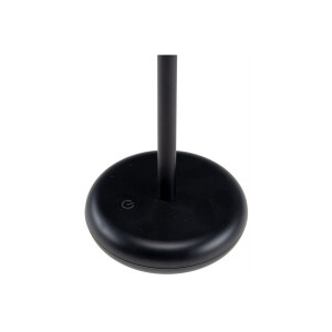 LED Akku-Tischleuchte "Foco Luz" – Schwarz, 2W, 94lm, Dimmbar, IP44