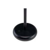 LED Akku-Tischleuchte "Foco Luz" – Schwarz, 2W, 94lm, Dimmbar, IP44