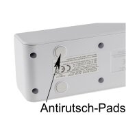 Steckdosenleiste mit Ladebuchsen für USB USB-A /USB-C,3-fach, weiß, 1,5m Kabel