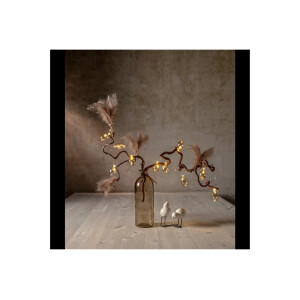 Lichterkette Shimmer mit Glaseiern – warmweiß, Timerfunktion, 135 cm, Innenbereich