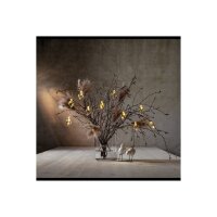 Lichterkette Shimmer mit Glaseiern – warmweiß, Timerfunktion, 135?cm, Innenbereich