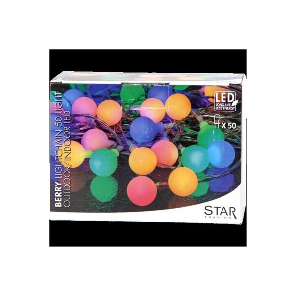 Lichterkette "Berry" Bunt