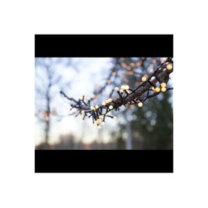 Lichterkette Berry Mini – 300 warmweiße LEDs, 6?m Länge, Timer, IP44, 8 Modi
