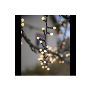 Lichterkette Berry Mini – 300 warmweiße LEDs, 6?m Länge, Timer, IP44, 8 Modi