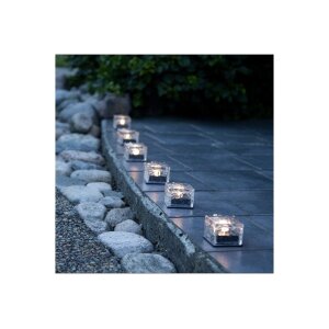 Solar-Kerze 3er Set "IceCube"