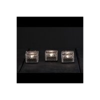 Solar-Kerze 3er Set "IceCube"