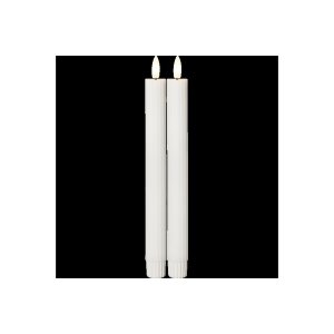 LED Leuchterkerze 2er Set "Flamme Stripe" in...