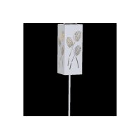 Solargartenstab Albaleaf weiß – warmweiß, Solar, Dämmerungssensor, höhenverstellbar