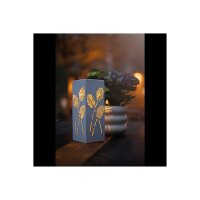 Solargartenstab Albaleaf weiß – warmweiß, Solar, Dämmerungssensor, höhenverstellbar