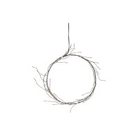 LED Lichterkranz Nike schwarz – 95 LEDs warmweiß für Innenbereich