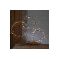 LED Lichterkranz Nike schwarz – 95 LEDs warmweiß für Innenbereich