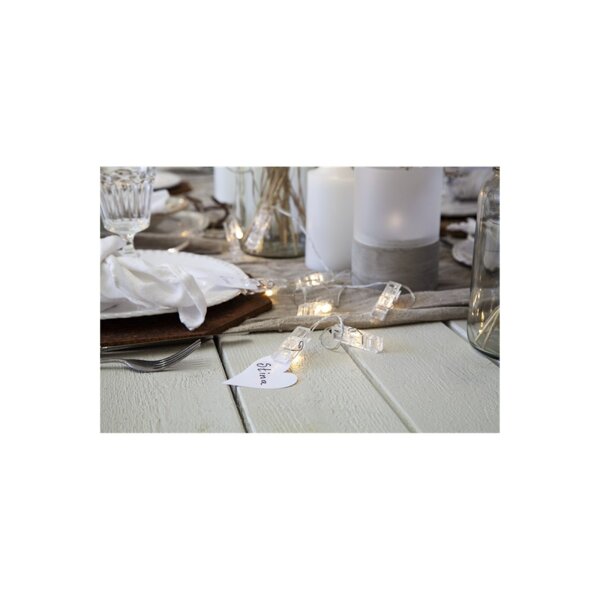 Lichterkette Clippy – LED-Lichterkette mit Klammern, Timer & Batteriebetrieb
