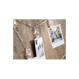 Lichterkette Clippy – LED-Lichterkette mit Klammern, Timer & Batteriebetrieb