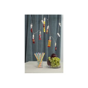 Lichterkette Clippy – LED-Lichterkette mit Klammern, Timer & Batteriebetrieb