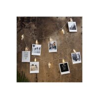 Lichterkette Clippy – LED-Lichterkette mit Klammern, Timer & Batteriebetrieb