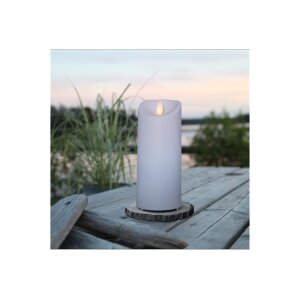 LED STUMPENKERZE M-TWINKLE weiß 17,5cm