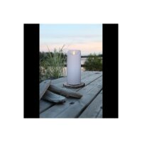 LED STUMPENKERZE M-TWINKLE weiß 17,5cm