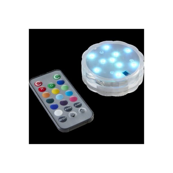 LED Kerze Water Candle – wasserdichter RGB LED Lichtpuck IP68 mit Fernbedienung für Pool & Teich