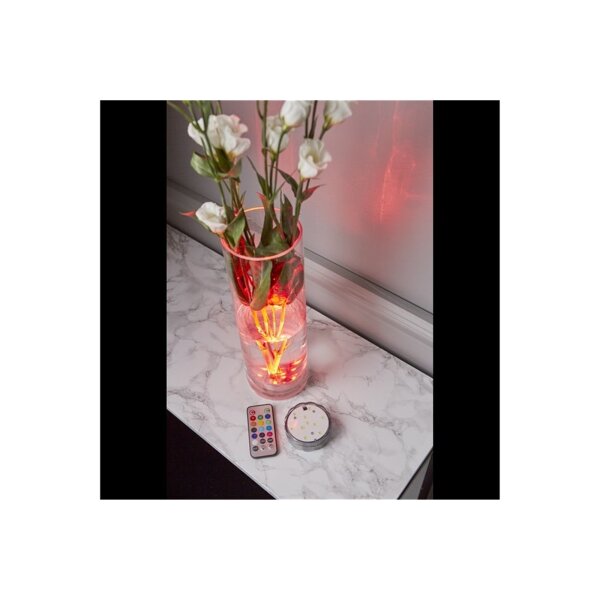 LED Kerze Water Candle – wasserdichter RGB LED Lichtpuck IP68 mit Fernbedienung für Pool & Teich