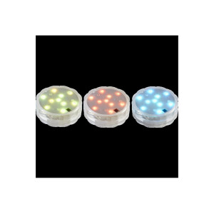 LED Kerze Water Candle – wasserdichter RGB LED Lichtpuck IP68 mit Fernbedienung für Pool & Teich