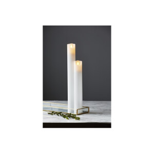 LED STUMPENKERZE M-TWINKLE weiß 20cm
