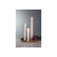 LED STUMPENKERZE M-TWINKLE weiß 20cm