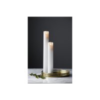 LED STUMPENKERZE M-TWINKLE weiß 20cm