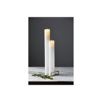 LED STUMPENKERZE M-TWINKLE weiß 20cm