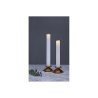 LED STUMPENKERZE M-TWINKLE weiß 20cm