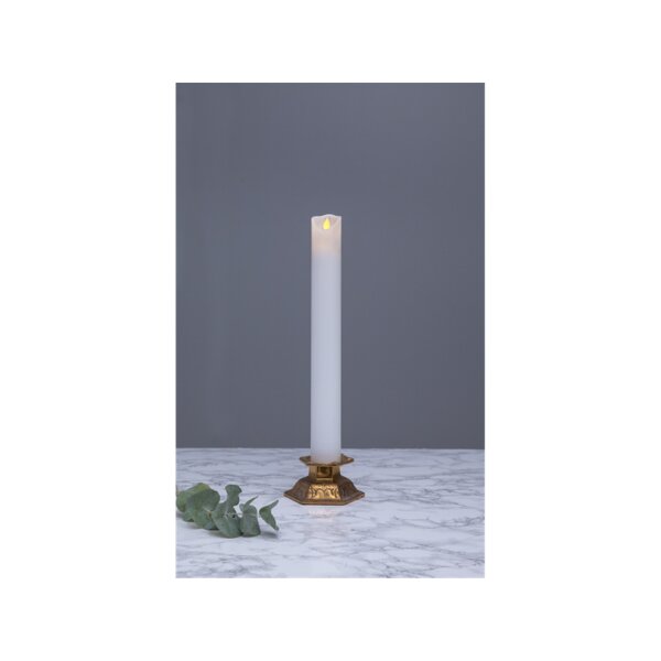 LED STUMPENKERZE M-TWINKLE weiß 40cm