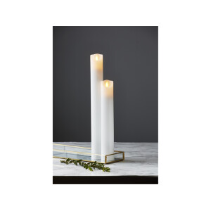 LED STUMPENKERZE M-TWINKLE weiß 40cm