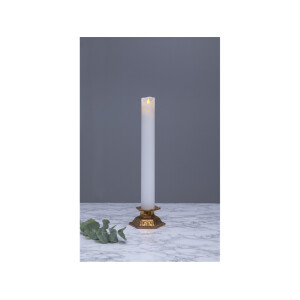 LED STUMPENKERZE M-TWINKLE weiß 40cm
