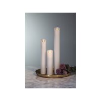 LED STUMPENKERZE M-TWINKLE weiß 40cm