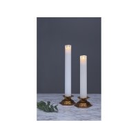 LED STUMPENKERZE M-TWINKLE weiß 40cm