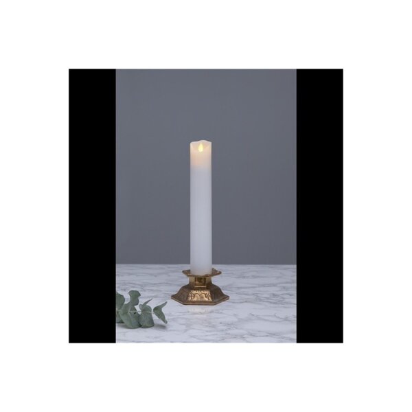 LED Stumpenkerze 30cm flackernd – Kerze mit Timer Batterie warmweiß M-TWINKLE