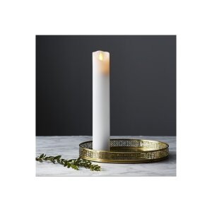 LED Stumpenkerze 30cm flackernd – Kerze mit Timer...