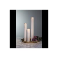 LED Stumpenkerze 30cm flackernd – Kerze mit Timer Batterie warmweiß M-TWINKLE